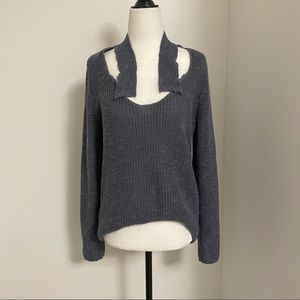 Torrid wool blend sweater with cut out collar